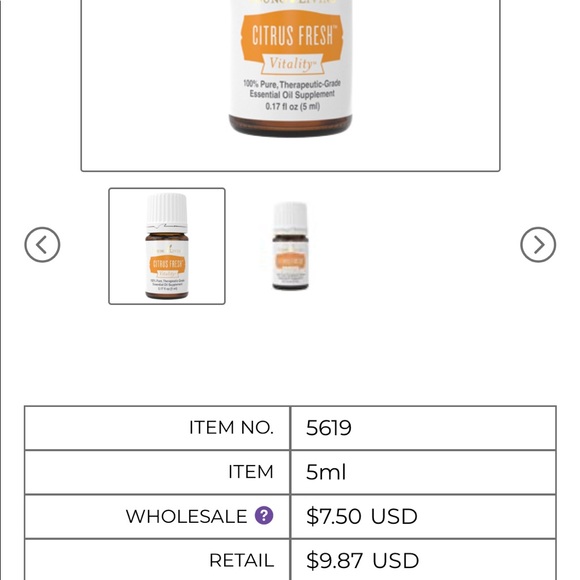 Citrus Fresh Young Living Essential Oil 5ml - Picture 4 of 4